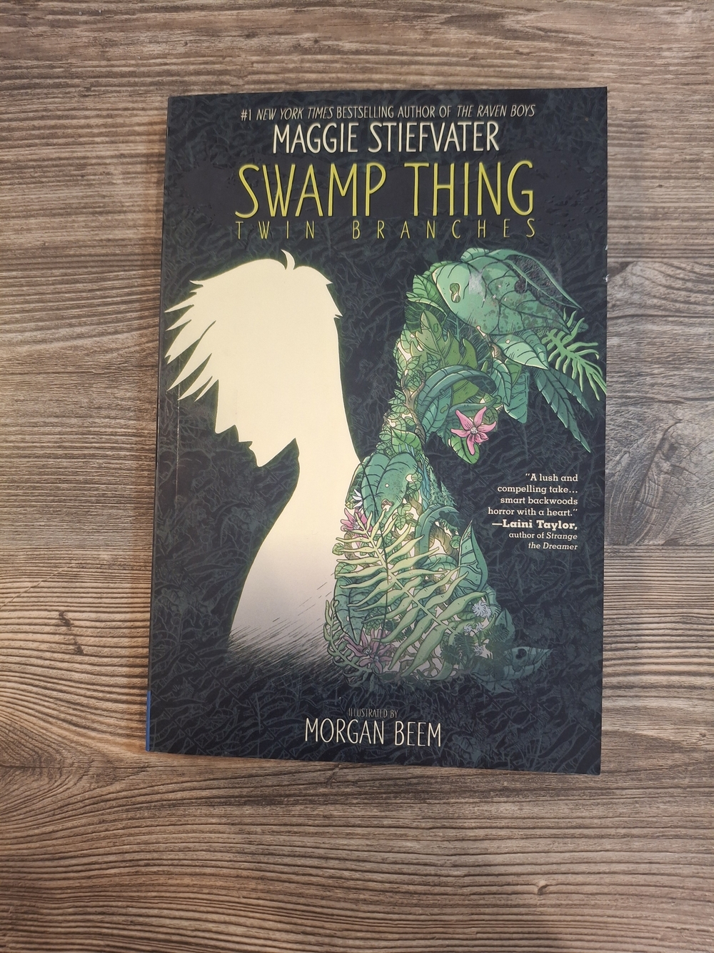 DC Swamp Thing Illustrated Cover - Green, Cream, Black
